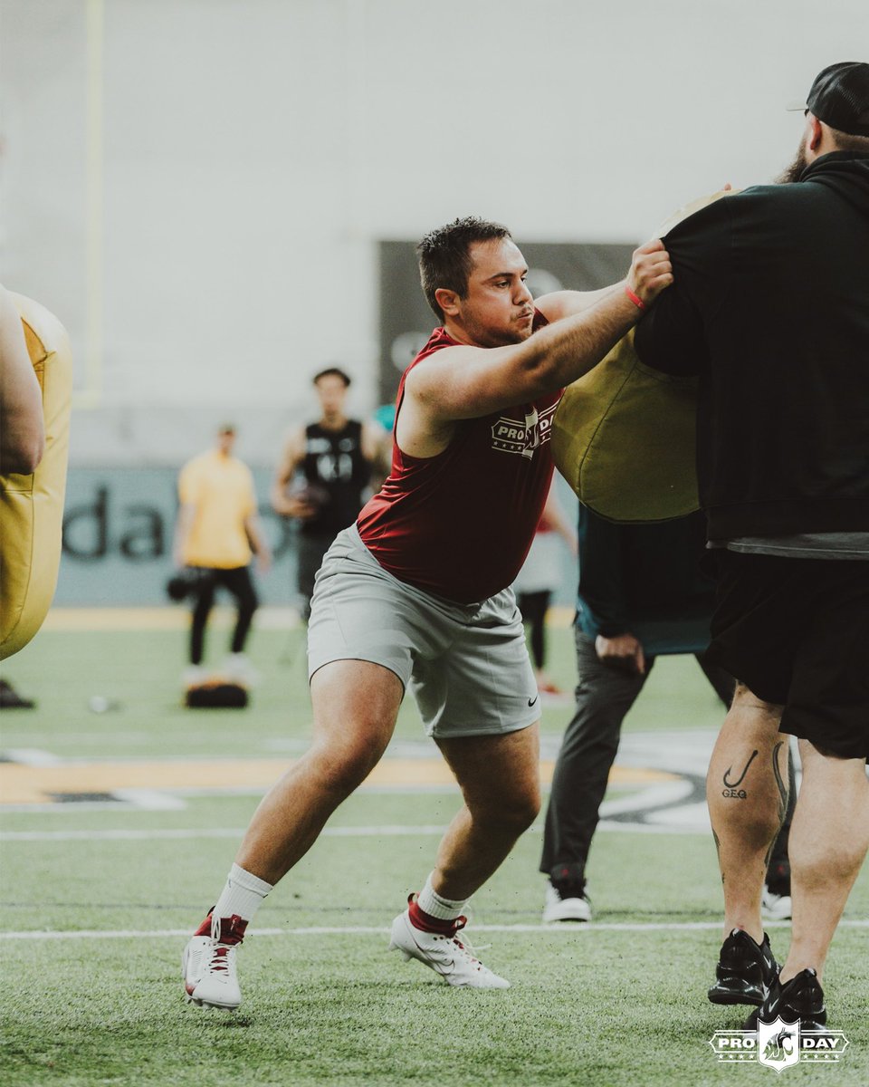 WSUCougarFB's tweet photo. Eyes on @TheRealSiSam 👀

#GoCougs | #PalouseProduct https://t.co/8wDtkvGyZI