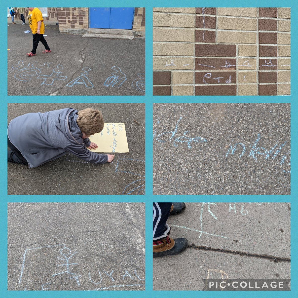 FrancaisMimi's tweet photo. On pratiquait les mots pour la dictée demain en 5-6 @StGeorgeOCSB avec de la craie 🖍️ et on s'amusait! @ocsbBonjour #tuescapable https://t.co/IEhkIZDnwA