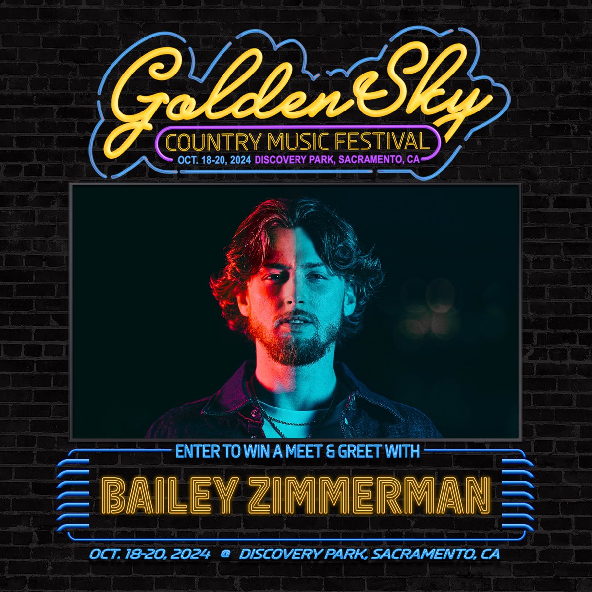 GoldenSky, we're giving you the golden opportunity to meet @baileyzimmerman backstage at the best country music festival in Northern California! Head to bit.ly/GS24contest and enter for a chance to create memories that'll make this year the best GoldenSky yet. 🌟