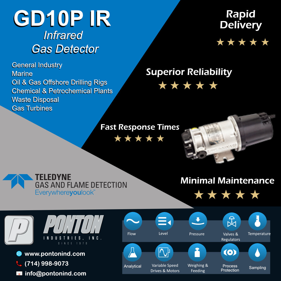 Pontonind's tweet image. &quot;Elevate safety standards with Ponton Industries&apos; GD10P IR Gas Detector! 🚀 Revolutionize gas detection with stability, rapid response, and fail-safe operation. Contact us now! #GasSafety #Gasdetector&quot;