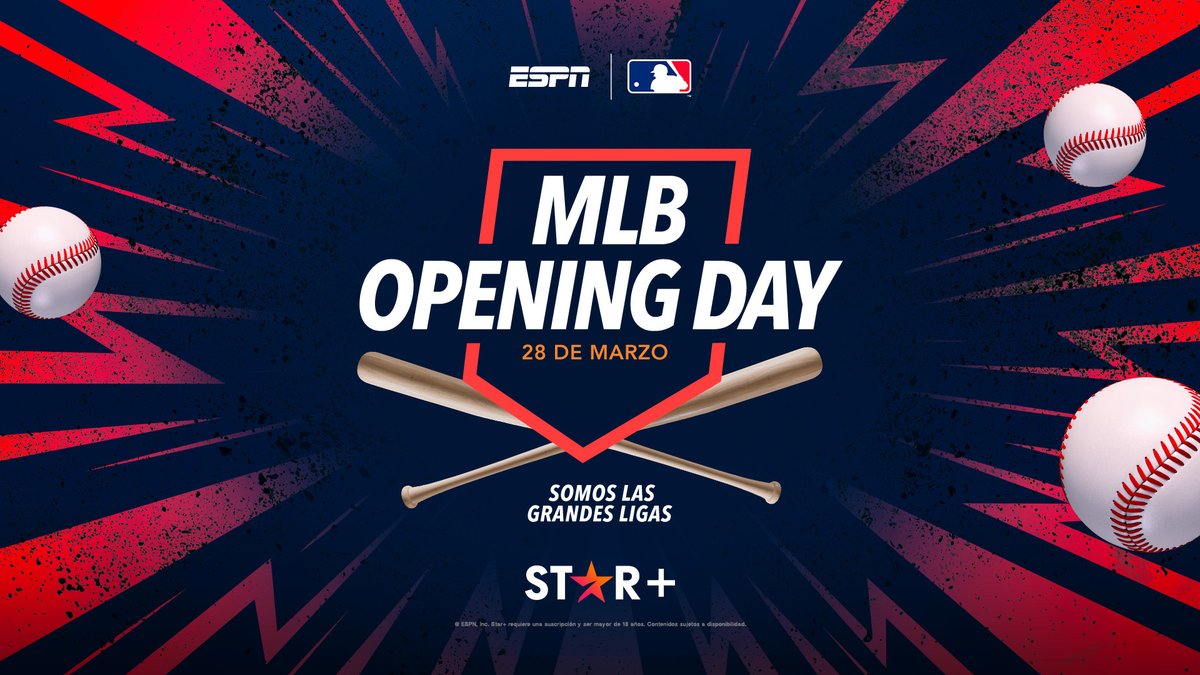 ESPN trae la nueva temporada de béisbol de la MLB a STAR+ Más info: espnpressroom.com/latinamerica/p…