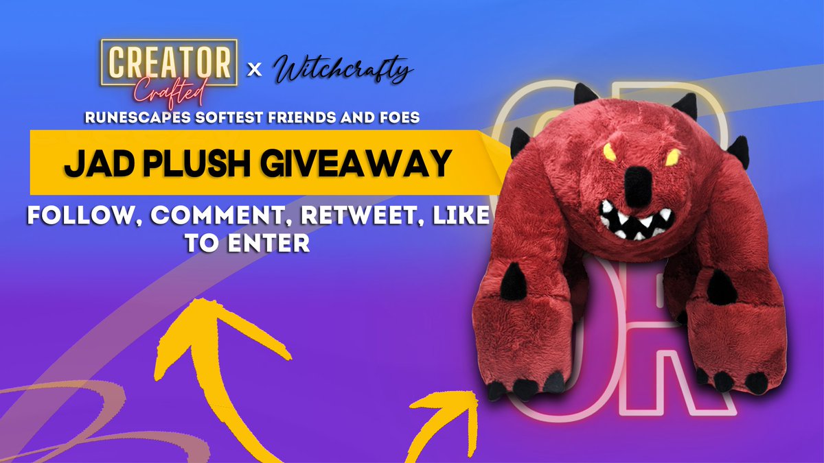 ‼️Jad Plushie Giveaway‼️
Celebrating the launch of our new plush product line!
How to enter:  
- Follow us on Twitter 
- Retweet this post  

Winner will be drawn on the 29th at 1pm EST/5pm GMT