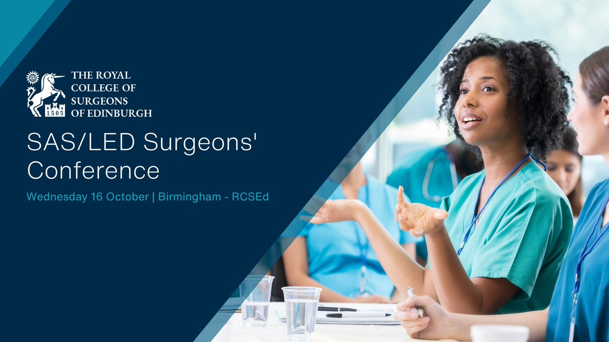 Join us for an annual educational event presented from RCSEd Birmingham exclusively for SAS/LED surgical and dental colleagues!

Spaces are limited - learn more and book now: tinyurl.com/38xe8jsr