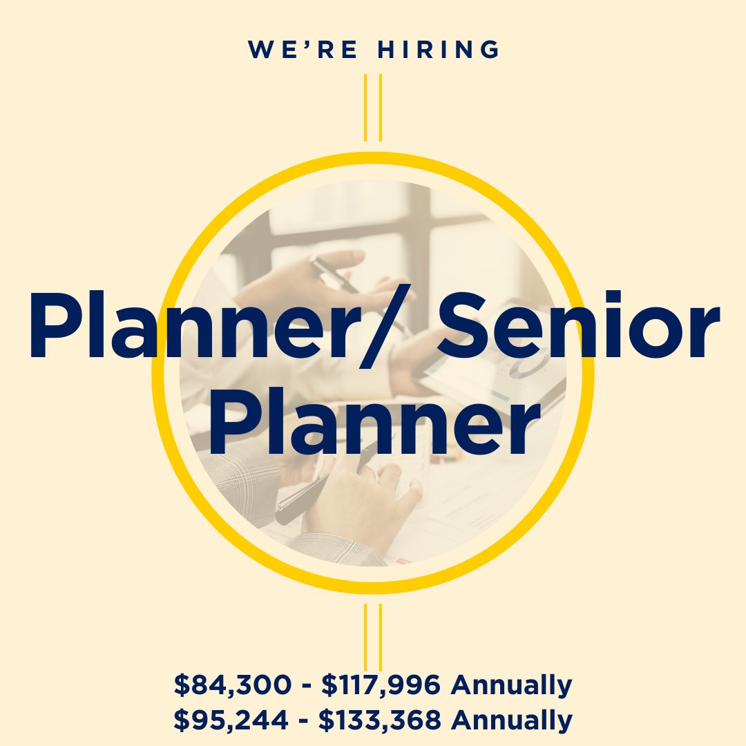 SacRT is looking for a Planner/Senior planner. As a planner you will assist with transit service planning, service development and operations planning. As a senior planner, you will lead these duties. Visit, bit.ly/4b9z2yA to learn more and apply online today.
