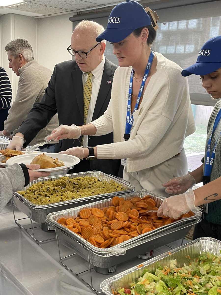 We joined Old Colony Elder Services today to serve a delicious Caribbean meal to residents of the Campello Building in Brockton. We broke bread to celebrate the historic day in March of 1972 when the Meals on Wheels program for seniors was added to the Older Americans Act.