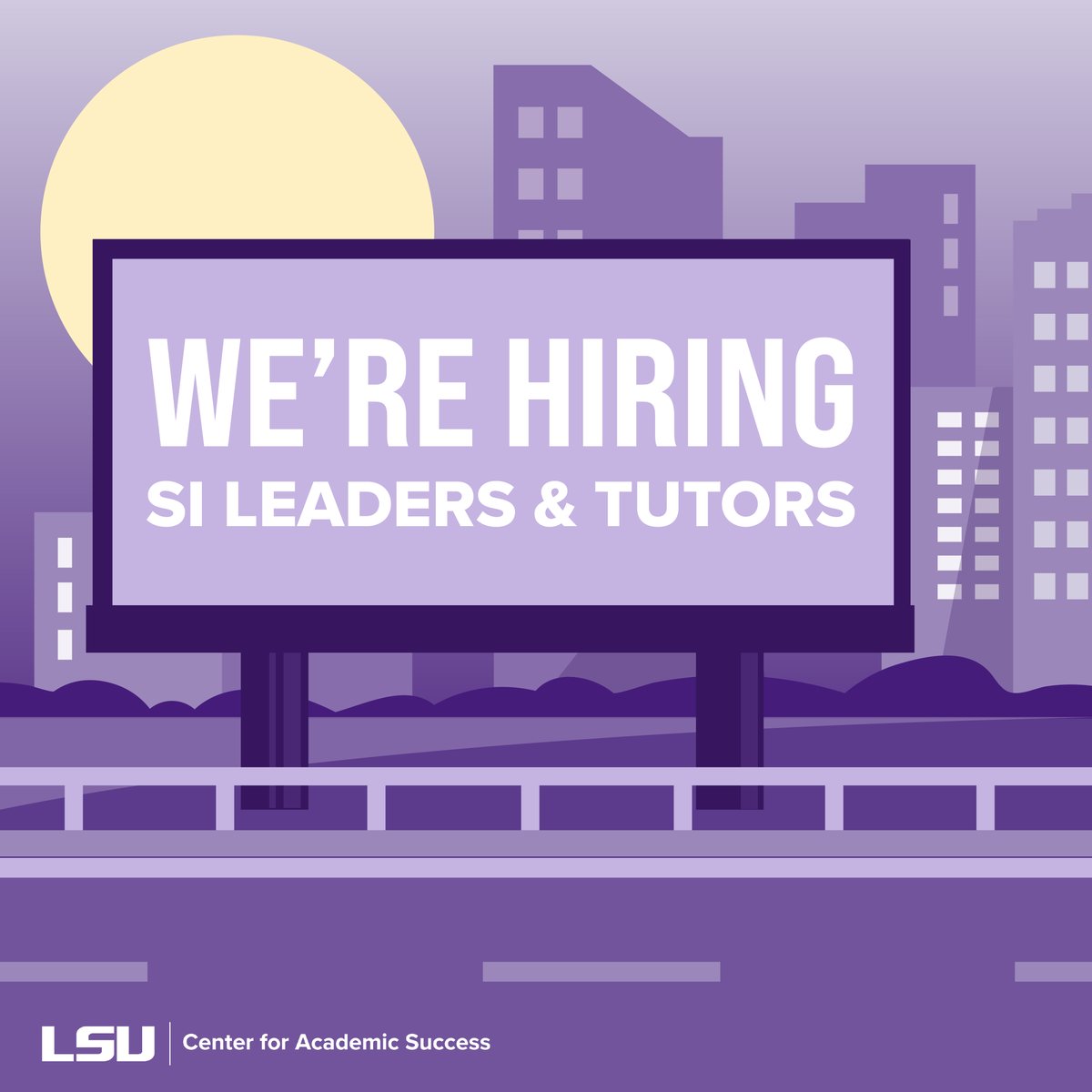 Get paid to help your peers in a subject you're passionate about! The CAS is now hiring SI Leaders and Tutors. Apply on our website today!