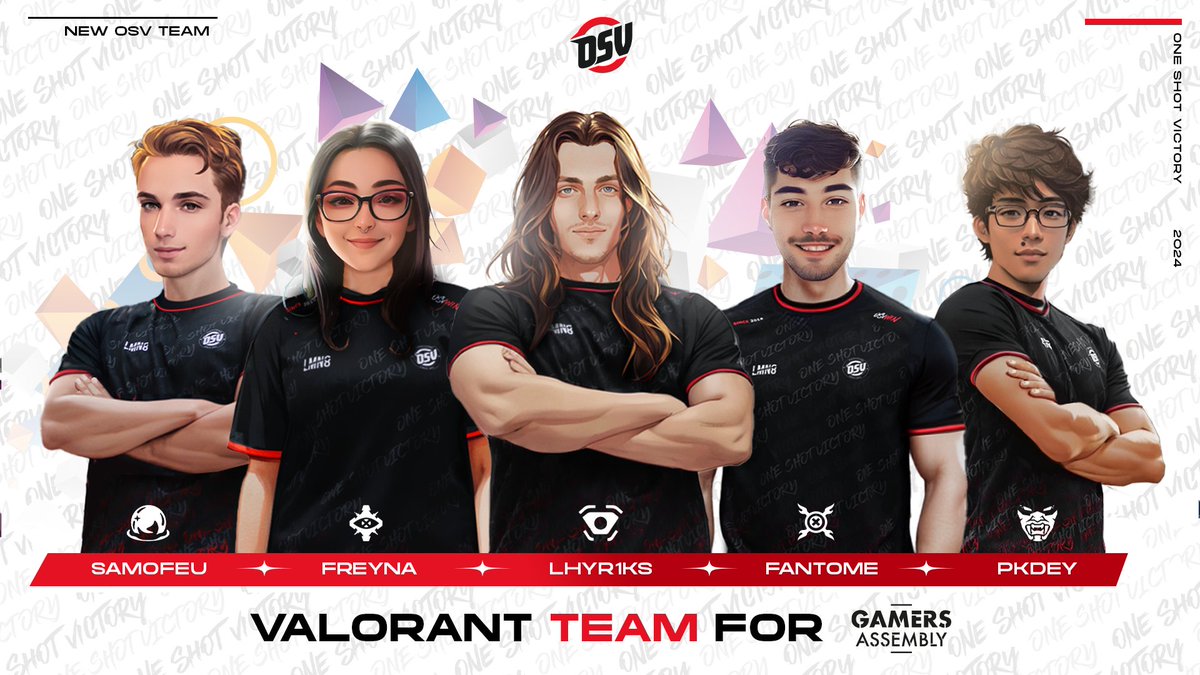 📢 | ANNONCE

Voici notre équipe #VALORANT pour la GA ! 🔥

🇫🇷 <a href="/samofeuVLR/">Samofeu</a>
🇫🇷 <a href="/freyvlr/">FREY</a>
🇫🇷 <a href="/Lhyriks1/">ylivs999</a>
🇫🇷 @Fantome_45
🇫🇷 <a href="/PkDeYy/">the fragrant flowers bloom with dignity</a>

À samedi. 🫡
#OSVWIN