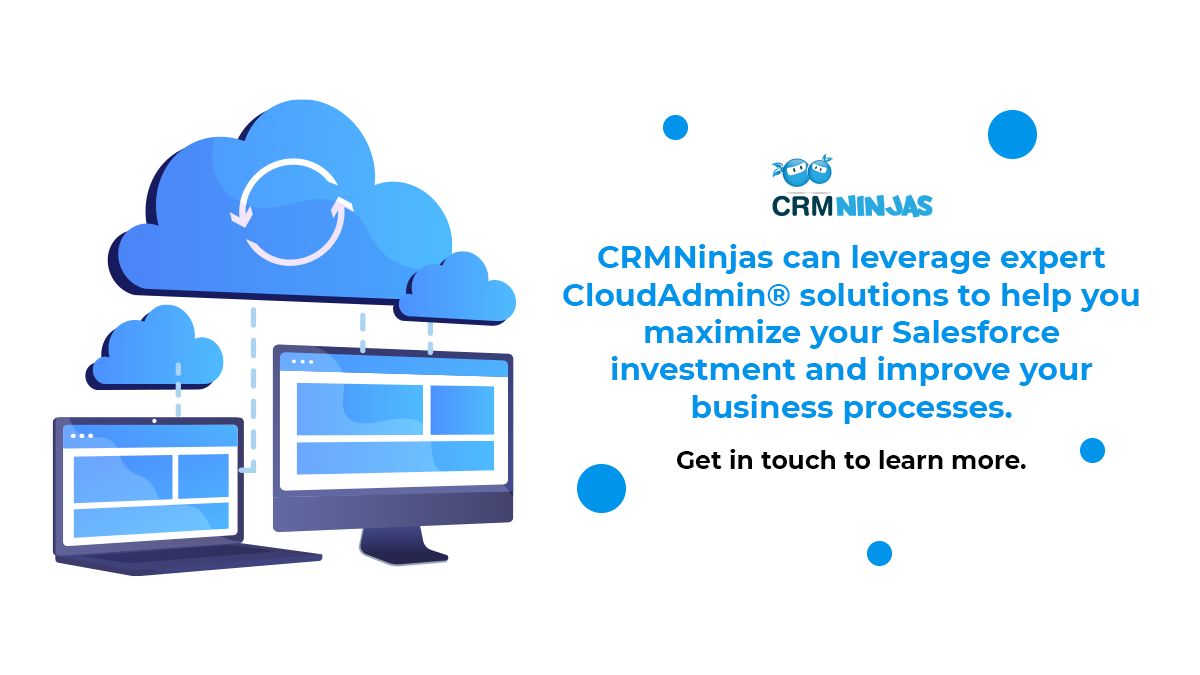 CRMninjas's tweet photo. Are you looking for some assistance running #Salesforce for your business? With CloudAdmin®, you can get the maximum benefit out of your Salesforce investment without the expensive overhead that comes with hiring full-time staff. ✅ https://t.co/dlOAkuGKbS