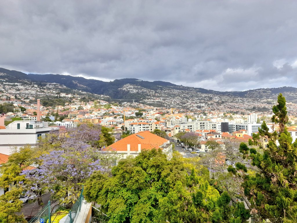 Good afternoon! 🌥 Cloudy #Funchal. Waiting for storm Nelson. #MadeiraIslands🏝