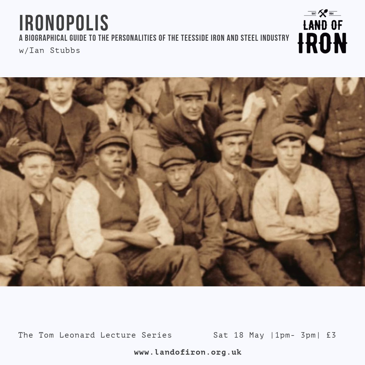 Just announced. Want to find out all about the titans of Teesside industry? We've got a mega one for you. Ian Stubbs presents Ironopolis - A Biographical Guide to the Personalities of the Teesside Iron and Steel Industry. Sat 18 May 1pm-3pm. On sale now: buff.ly/49dywgT