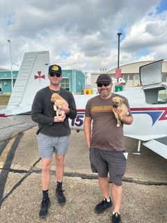 Puppy love! Look at these gorgeous pups, Terrance & Tallulah! Aren't they adorable?🥰These sweeties are grateful for the Earth angels who helped them get from GA to Plenty of Pitbulls Rescue in FL. Special thanks to Pilot Adrian who provided their freedom flight✈️#pilotsnpaws
