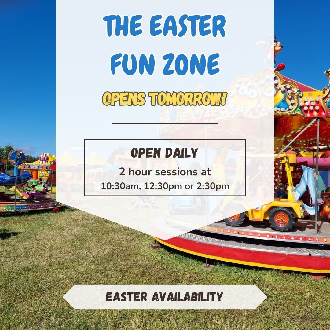 brocksbushes's tweet image. Our #FunZone opens tomorrow and we’re raring and ready to go for a fun-filled #Easter! 🥳 

Have you booked your space? Slots are slowly filling up, with Good Friday looking like a sell out! 👏 

Book a space to guarantee entry buff.ly/49ZEliS