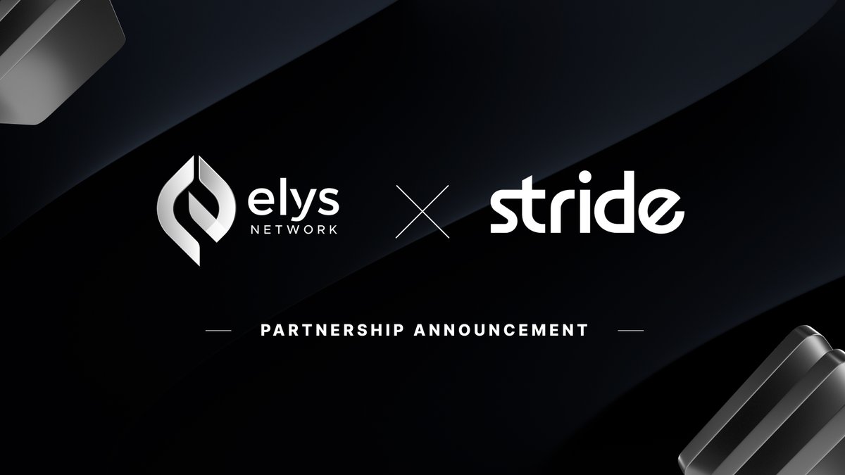 elys_network's tweet photo. Thrilled to announce our partnership with @stride_zone!
As we venture into the AEZ, teaming up with STRIDE feels like the next logical step.
▪️ StATOM pool
▪️ StELYS?
Of course, StATOM will be included in our upcoming airdrop. 😎
Endless possibilities when #DeFi meets #LSD. https://t.co/Agq9NyOzFr