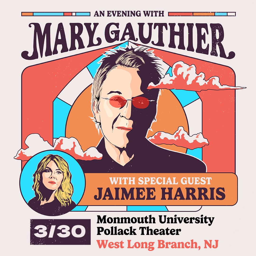 West Long Branch, @jaimeeharris and I are taking the stage at @monmouthu Pollak Theater at 8PM this Saturday, March 30. If you haven’t already secured your tickets, it’s not too late. There are a few left, so get them at the link below. We'll see you soon. l8r.it/uC6U
