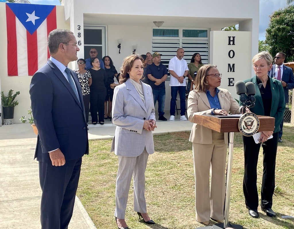 I was honored to join @VP Harris in Puerto Rico last week. Every time I’m there, I am reminded of the collective strength & resolve of the Puerto Rican people. The Biden-Harris Administration remains dedicated to helping lay a strong foundation for sustained recovery & growth.