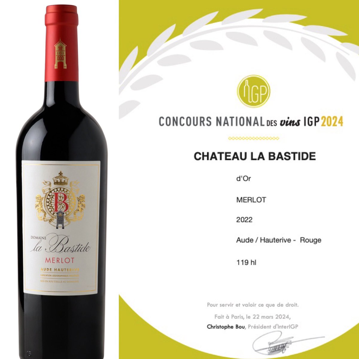 Chateau la Bastide, Crus Corbieres tweet media