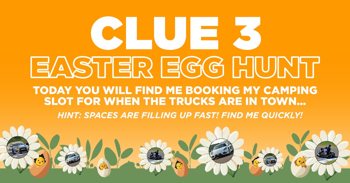 🐣THRUXTON EASTER EGG HUNT - DAY 3🐣 Today's clue will want to make you pack your bags and head to Thruxton for extended fun this Summer! Find it now for your chance to win➡️ thruxtonracing.co.uk Check back tomorrow for your next clue! Happy hunting🔍