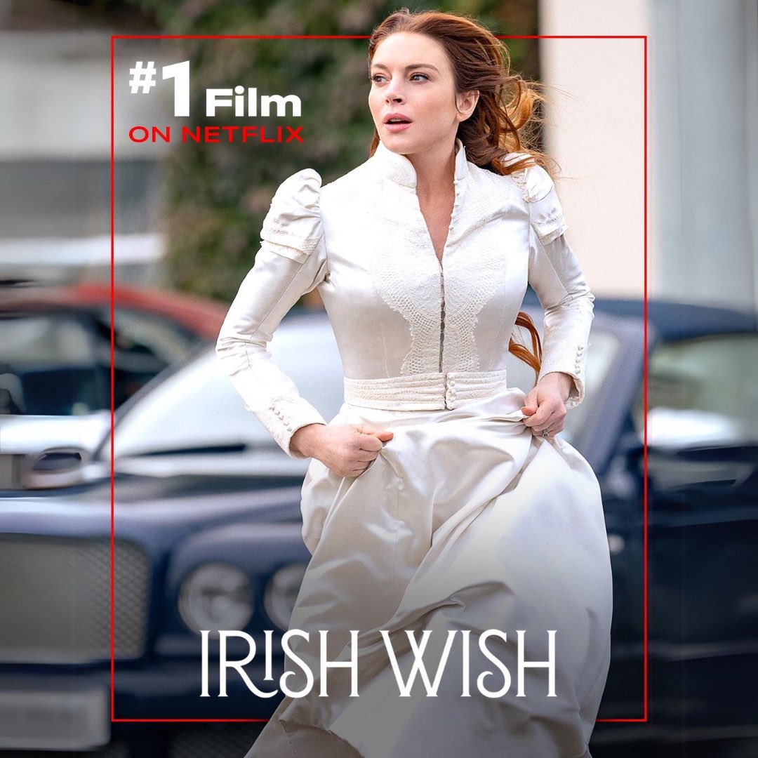 Thank you to everyone at Netflix, my cast and crew and all of my beautiful fans for supporting Irish Wish! It means so much to me!! You rock! ❤️🥰🙏 Keep streaming Irish Wish only on @netflix 😘