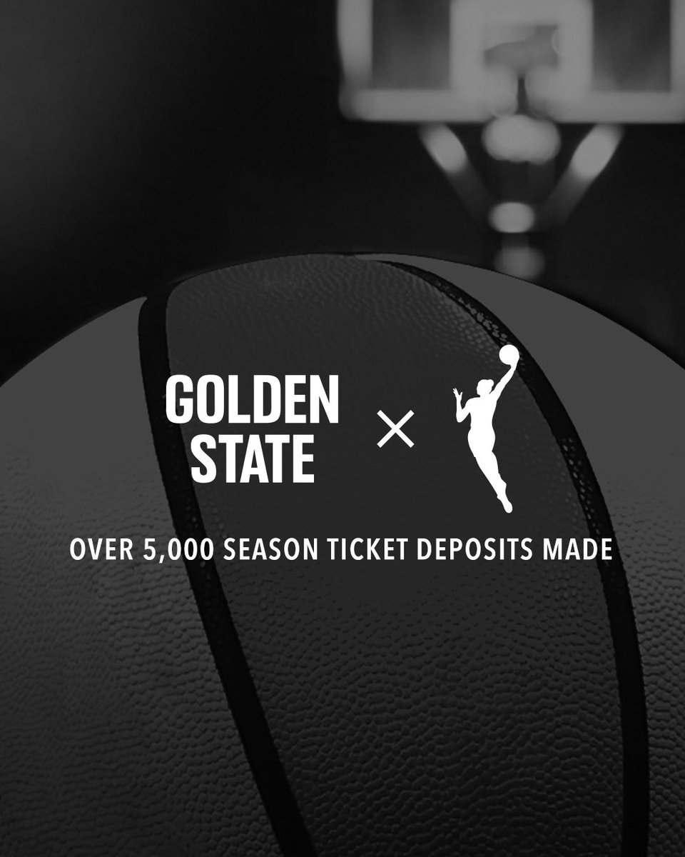 The hype is REAL for @WNBA hoops in The Bay. Place a deposit to become a season ticket member at wnba.com/goldenstate 🎟️