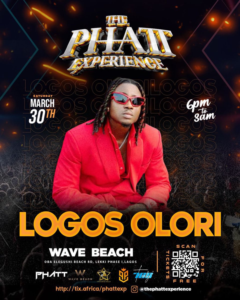 ThePhattExp's tweet photo. @logosolori would be live at #thephattexperience
Come party with us‼️ Click the link in our bio to get your FREE tickets and send us a dm on instagram @thephattexperience to reserve a table. https://t.co/2gWGt74A8v