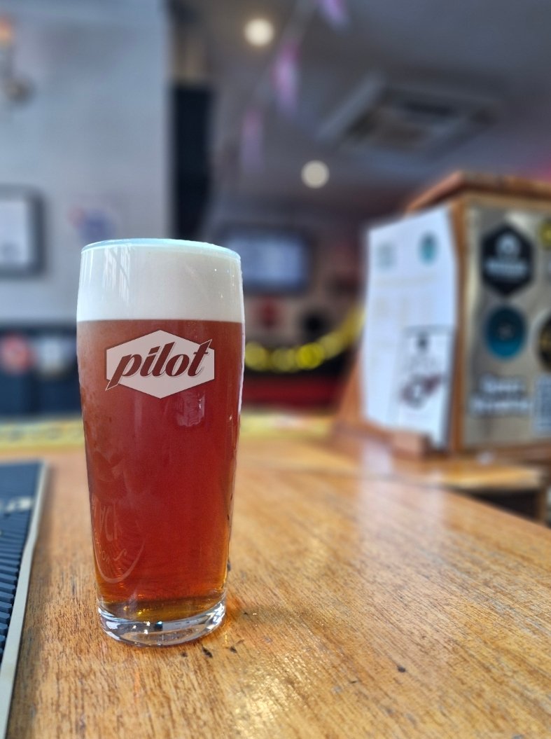 Pouring today! Little Red fae the good folks at @pilotbeeruk Honoured to the the west coasts nominated venue for their #CaskClub Have you tried splitting the p?