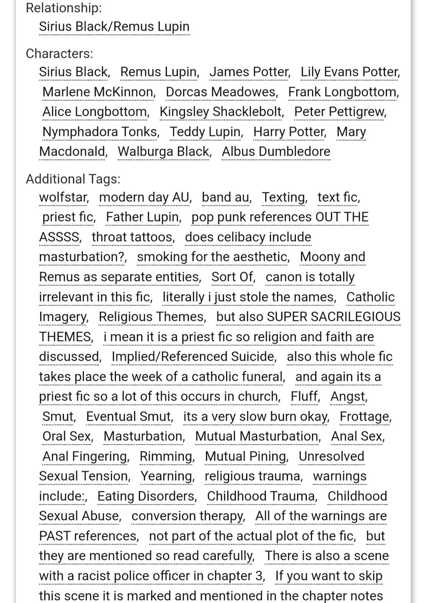 dovesirius's tweet photo. ★ Dear Your Holiness by MollyMaryMarie

⋆ this fic makes me feel things
⋆ priest remus....... that's all i will say
⋆ my harry :(((

https://t.co/0SS8hjUaK2 https://t.co/YZHq5FRebD