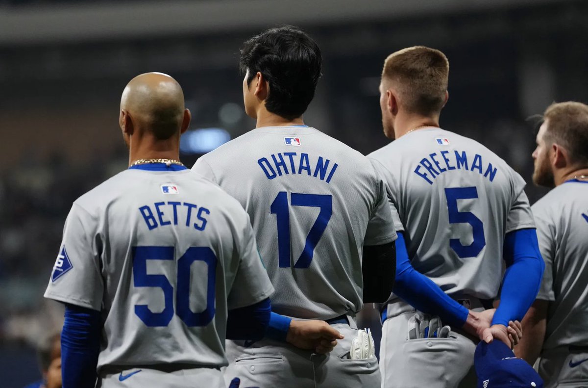 truebluela's tweet photo. After scoring 900 runs last year for the first time since moving to LA, the Dodgers offense is even better in 2024

And it starts at the top of the lineup with three MVPs

✍️ @estevao_maximo

https://t.co/mEAp9oWKC9 https://t.co/2LqdJW4dRt