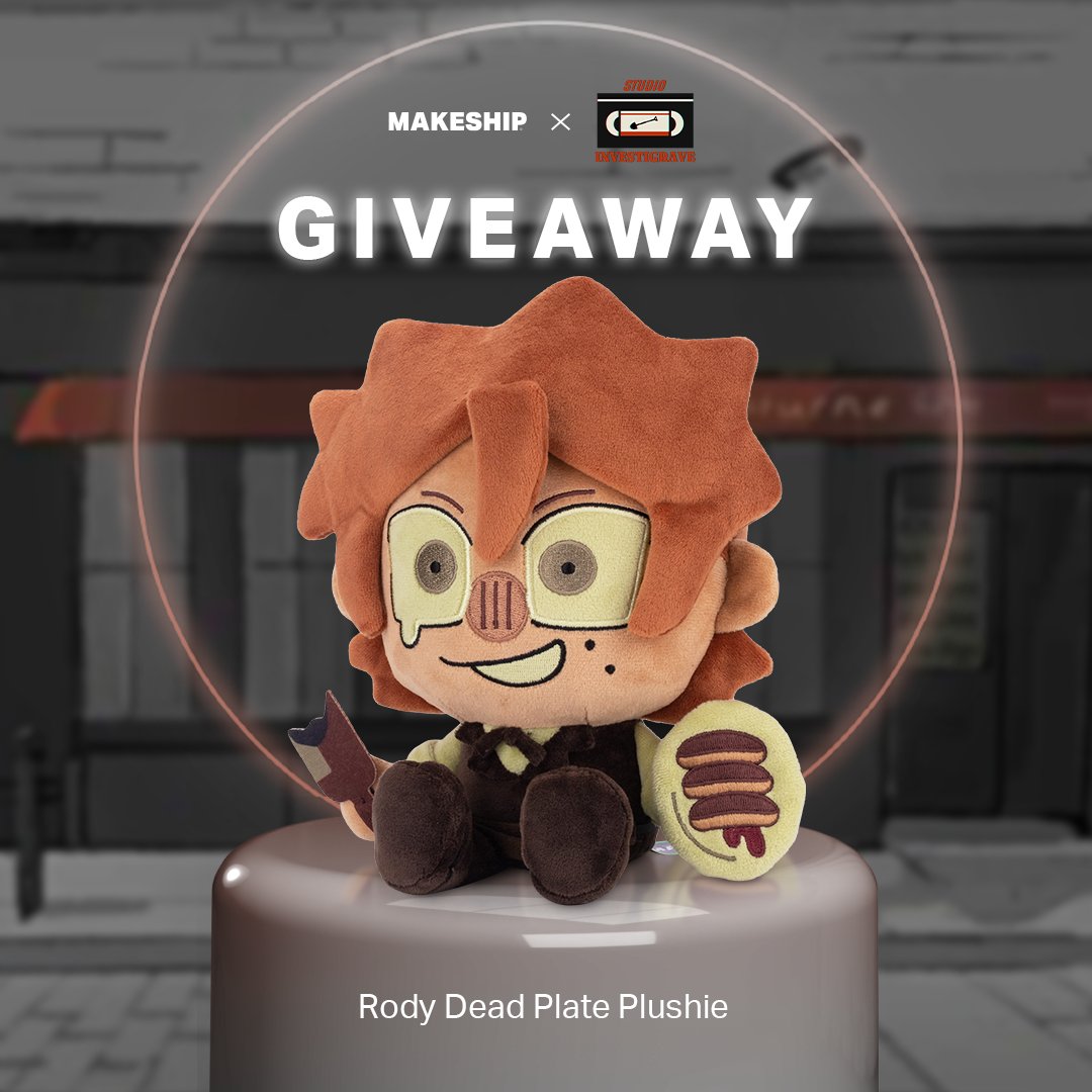 STUDIO INVESTIGRAVE (@stuinvestigrave) on Twitter photo π½οΈ PLUSHIE GIVEAWAY π½οΈ
Three lucky winners will win a Rody Plushie for free πΆπΈπ«π·
The giveaway closes in 2 days, ending on March 29th at 1:00 PM EST!
STEPS TO ENTER:
π· Follow <a href="/Makeship/">Makeship</a> and <a href="/STUInvestigrave/">STUDIO INVESTIGRAVE</a>
π· Retweet this post
#deadplate #deadplategame π½οΈ PLUSHIE GIVEAWAY π½οΈ
Three lucky winners will win a Rody Plushie for free πΆπΈπ«π·
The giveaway closes in 2 days, ending on March 29th at 1:00 PM EST!
STEPS TO ENTER:
π· Follow <a href="/Makeship/">Makeship</a> and <a href="/STUInvestigrave/">STUDIO INVESTIGRAVE</a>
π· Retweet this post
#deadplate #deadplategame