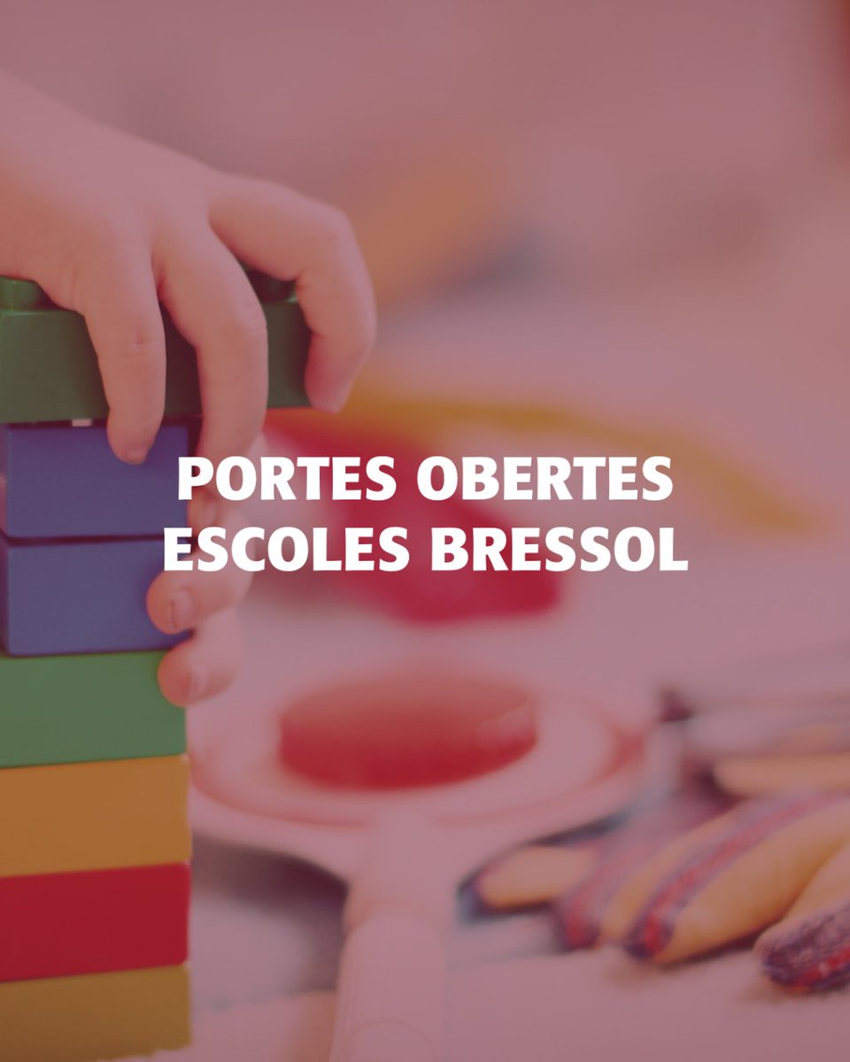 reus_cat's tweet photo. 📢 S'apropen les jornades de portes obertes de les Escoles Bressol de Reus 👶

Consulteu les dates previstes 📅👇

ℹ️ https://t.co/MfQJuFnwD0

#ReusEducació https://t.co/panHEwJS3f