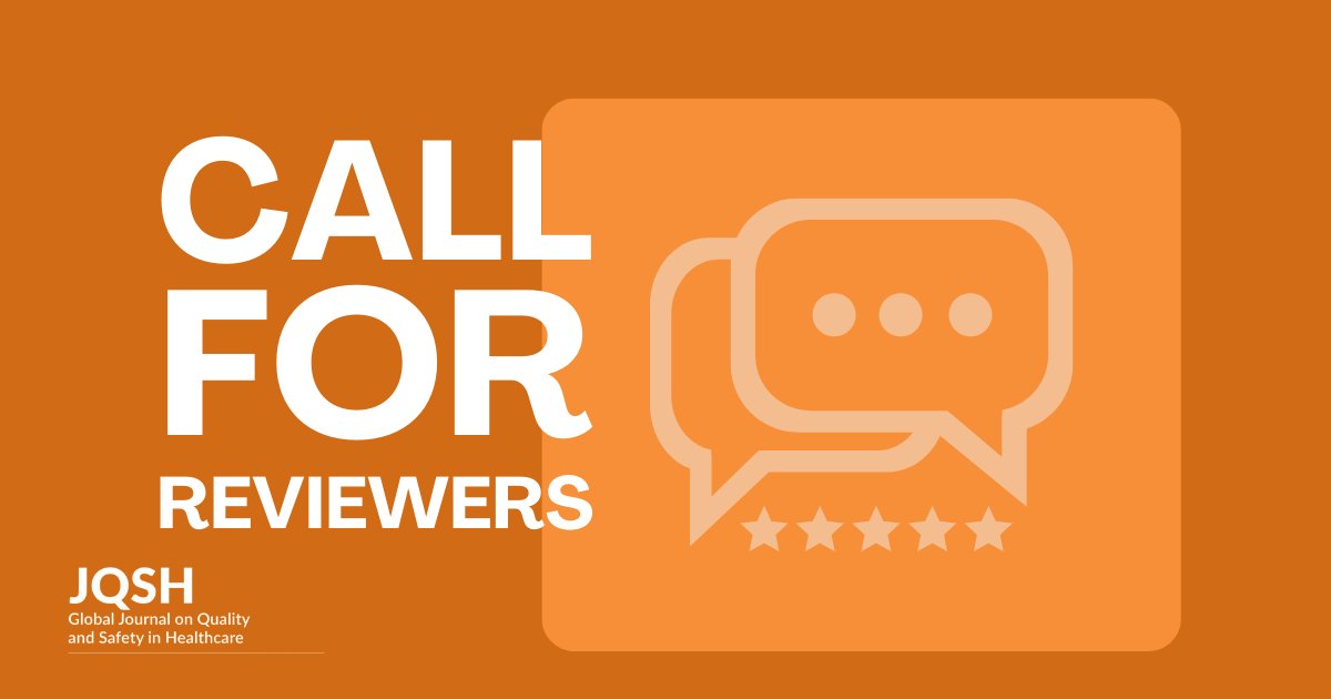 Interested in contributing your knowledge to #JQSH? Become a peer reviewer through the application at loom.ly/IXgbm9I #patientsafety #healthcare #qualityimprovement