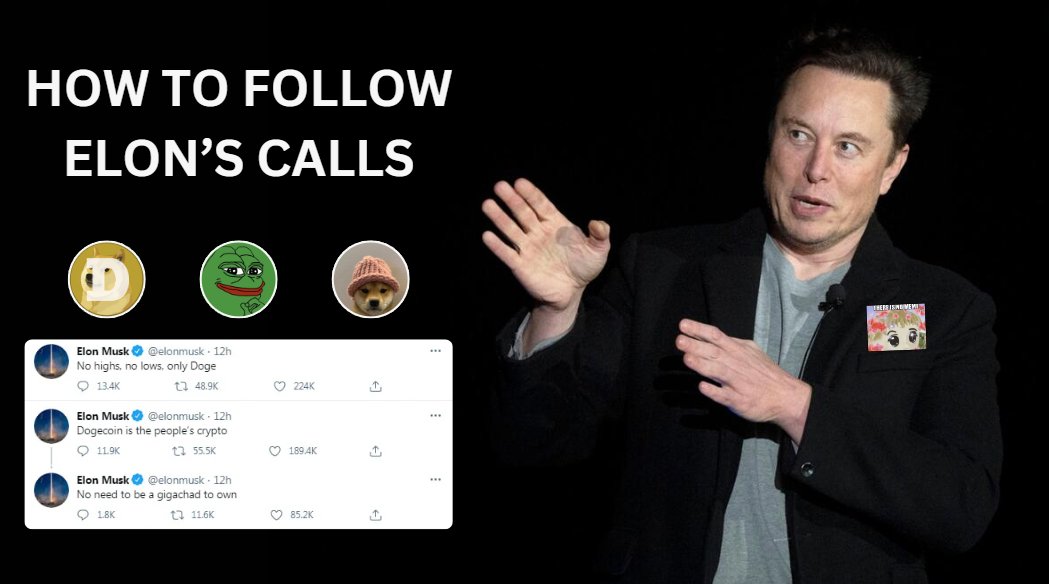 leshka_eth's tweet photo. Elon mentioned $DOGE, and it went +80% in 1 hour.

Elon posted Milady meme and floor made +50% in 30 minutes.

Following his calls is an ultimate cheat code to win on bullrun.

Here's how you can be first when he posts about anything 🧵👇 https://t.co/rhPWbtDiDB