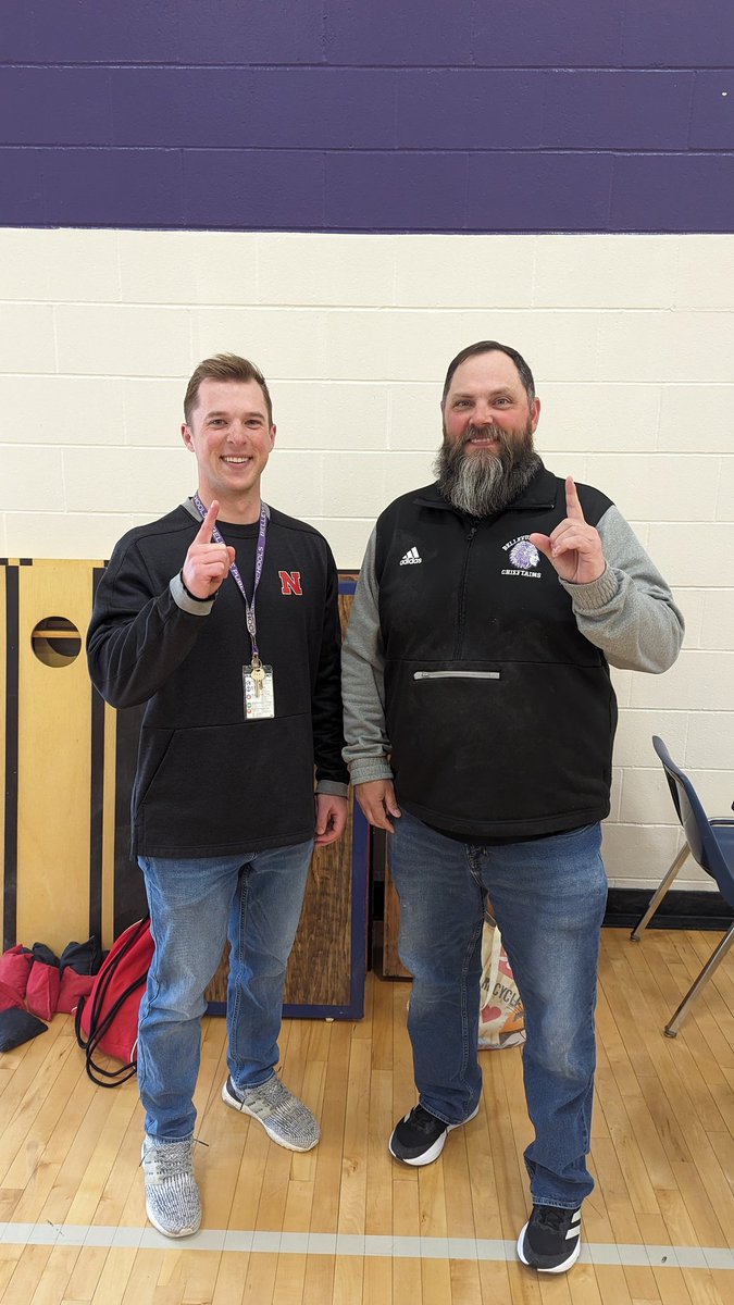 Hindsight_Acad's tweet photo. Yesterday @ChieftainNation  did our ACT (Annual Cornhole Time) on the ACT! It's always a great way to have fun and hangout time after a busy morning. Congrats to our baseball coaches on the win! https://t.co/CHz4s77Yu5