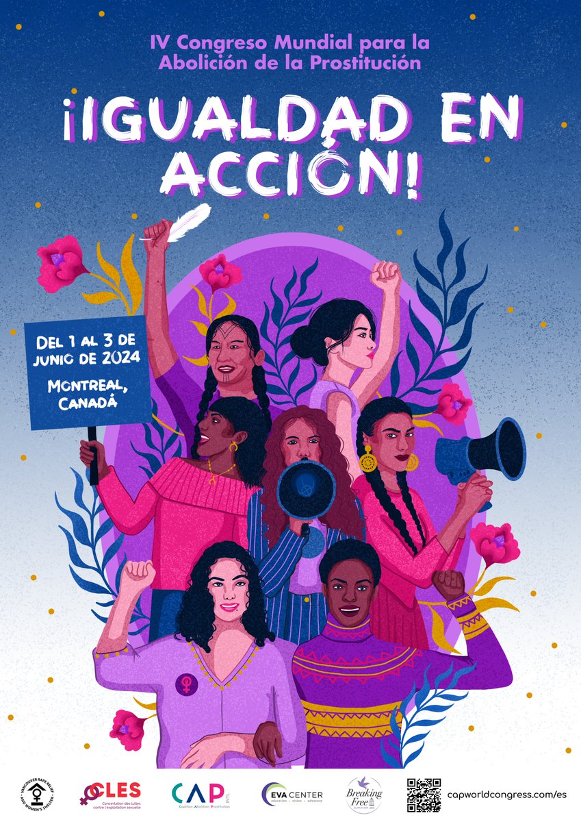 ¡65 días para el IV Congreso Mundial por la Abolición de la Prostitución #EqualityinAction! ✊ ¡Estamos súper orgullosas de publicar el cartel oficial del Congreso! 👇 Todavía no tienes tu entrada? Inscríbete ahora 👉 bit.ly/EqualityInActi…