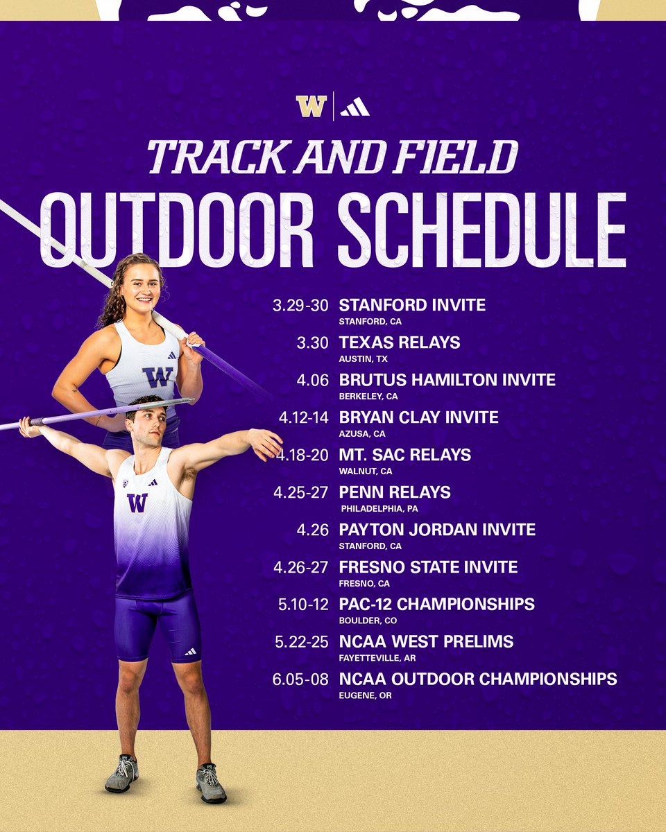 📅 Out and about starting this weekend!

#GoHuskies