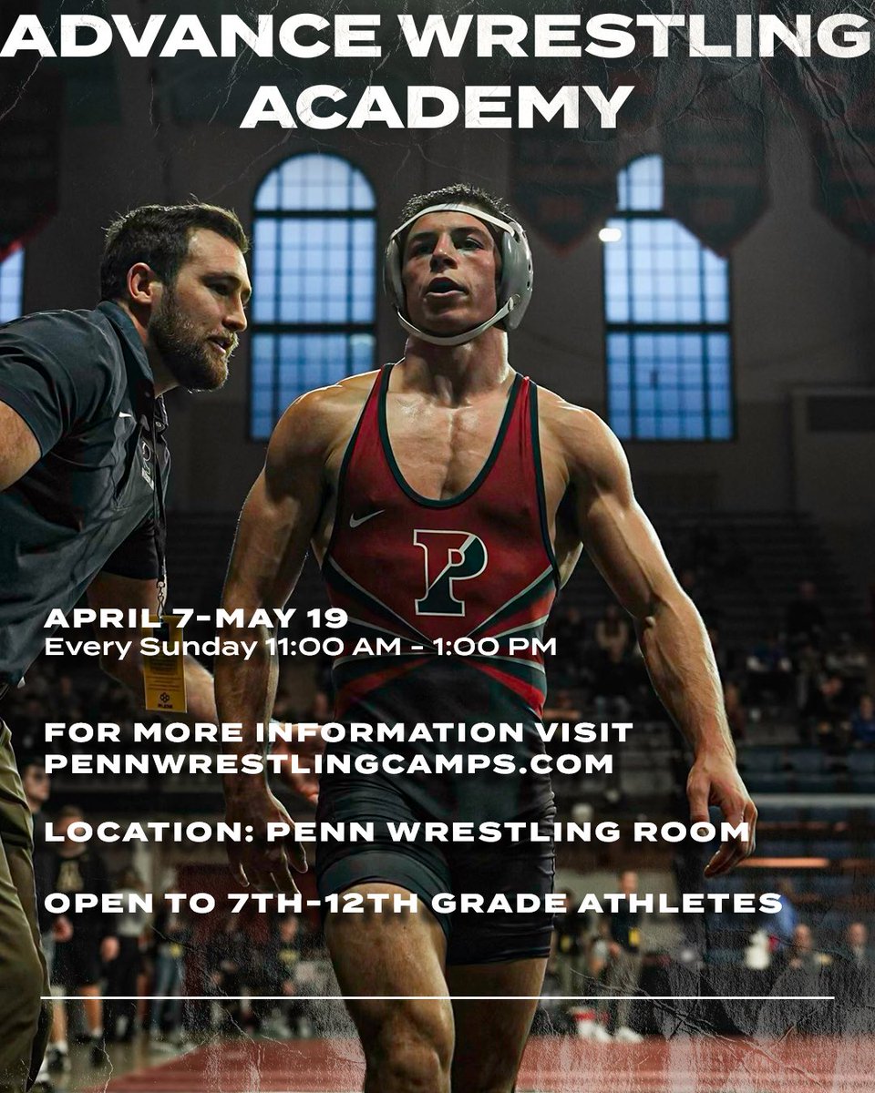 We are a little over a week out from the first session of our Advance Wrestling Academy‼️ Visit the link in our bio for more information and to register. #TheMovement x #FightOnPenn🔴🔵