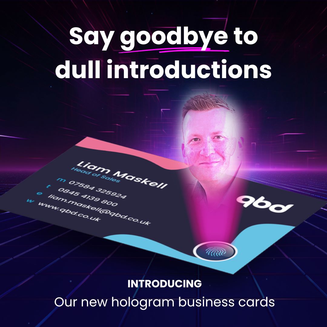 Who says business cards have to be boring?

Elevate your networking game with hologram business cards – because first impressions should always be unforgettable!

Head over to our website to find out more - lnkd.in/dGY-VCgK 

#WorcestershireHour