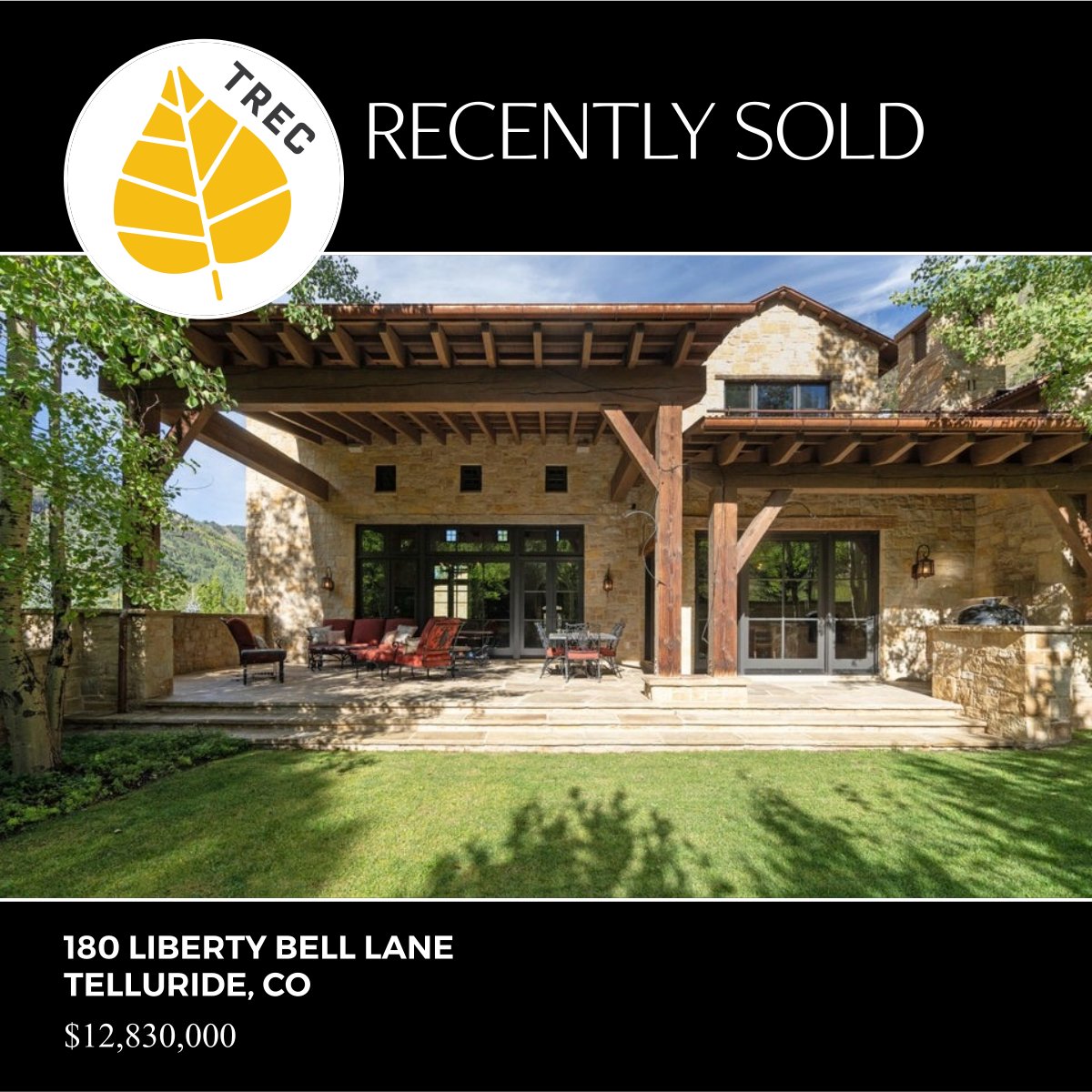 TRECTelluride's tweet photo. Recently Sold | This stunning estate is located in the highly desirable Idarado Legacy neighborhood. One of the most beautiful of all mountain settings, just a short walk from downtown #Telluride.   
#trec #colorado #snow #ski #resort #luxury #elegance #forbesglobalproperties https://t.co/rnYjyciR40
