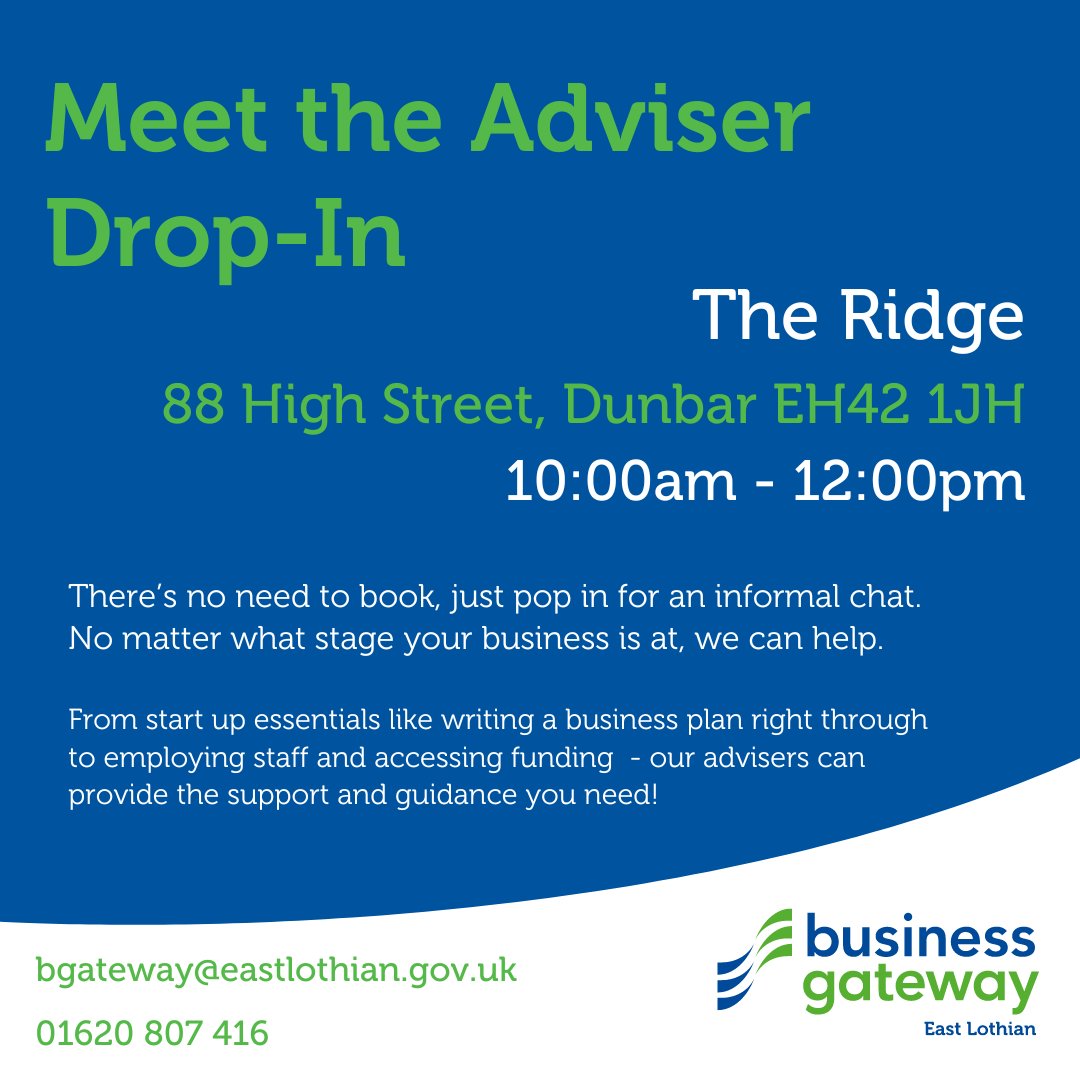 Meet the Adviser drop in next week at @theRidgeCIC - Wednesday 3rd April