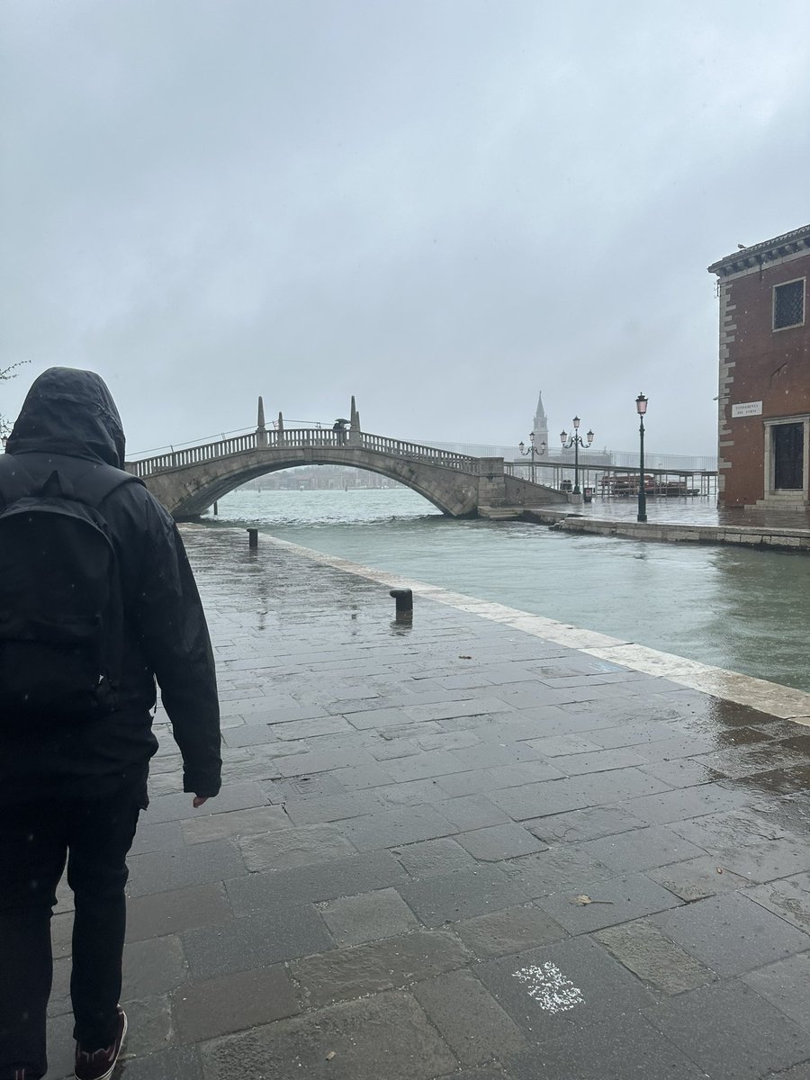 stacemcw's tweet photo. It’s a wet wet Wednesday in Venice today.
#birthdaytrip #pouringdown #soakedthrough #Venice https://t.co/Tz3tA2abeN