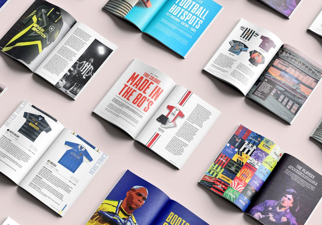 Introducing Kitscene // Issue 1... ☑️ The return of Reebok ☑️ Newcastle back in 3-stripes ☑️ 100 years of Umbro ☑️ 90s kits ☑️ ... and more! The fabric of football in full colour... in digital and print. ⏳ Available for pre-order soon!