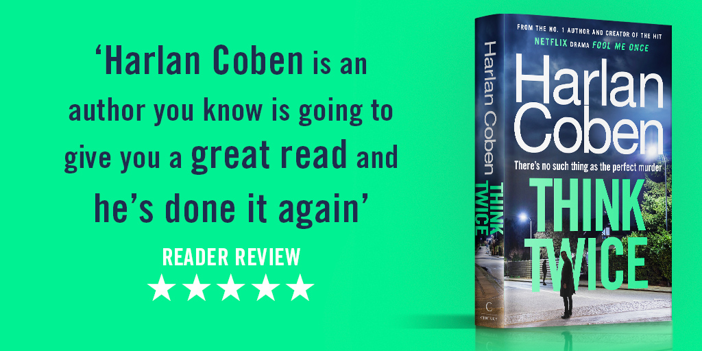 Publication for <a href="/HarlanCoben/">Harlan Coben</a>'s #ThinkTwice is just around the corner! 

The 5🌟  reader reviews are still rolling in and we can't wait for you all to get your hands on a copy! 

Pre-order here:
amazon.co.uk/dp/B0CFPVT4SN
