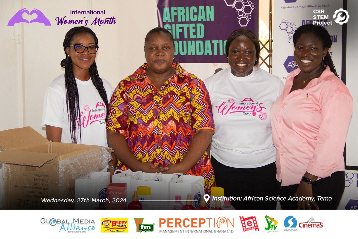 Official_GMA's tweet photo. As a component of our Corporate Social Responsibility efforts for International Women's Month, we held a seminar at the African Science Academy, focusing on educating students about personal branding, public speaking, and leveraging their social media presence effectively.

#WeAreGMA
#InternationalWomensMonth
#SupportInclusion
