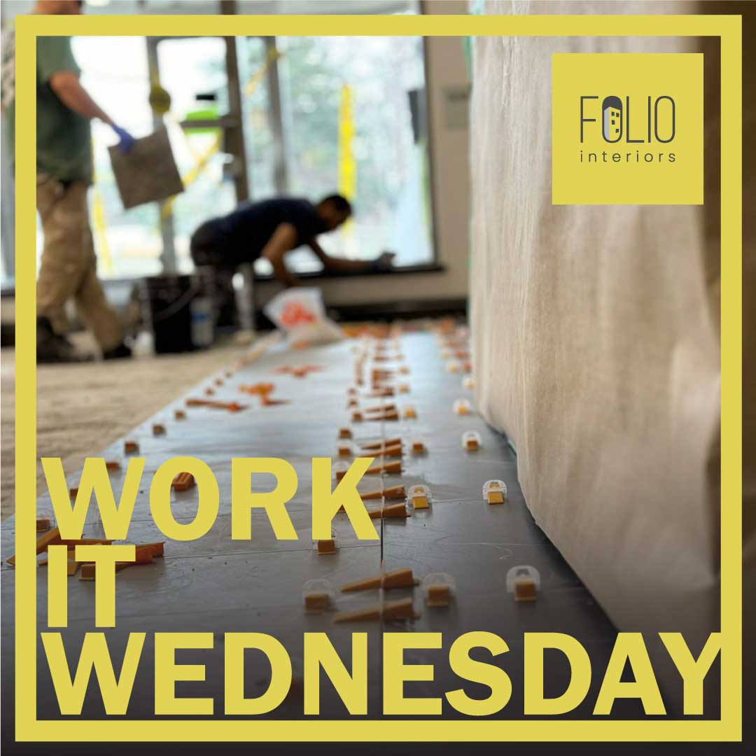 foliointeriors's tweet photo. 👷‍♂️👷‍♀️ Two workers using tile spacers, essential for maintaining consistent spacing between tiles during installation. This results in uniform grout lines and ensures a professional finish &amp; long-term durability of the tiled surface. 🔨✨#FolioInteriors #WorkIt #Wednesday https://t.co/A6G09FwU64