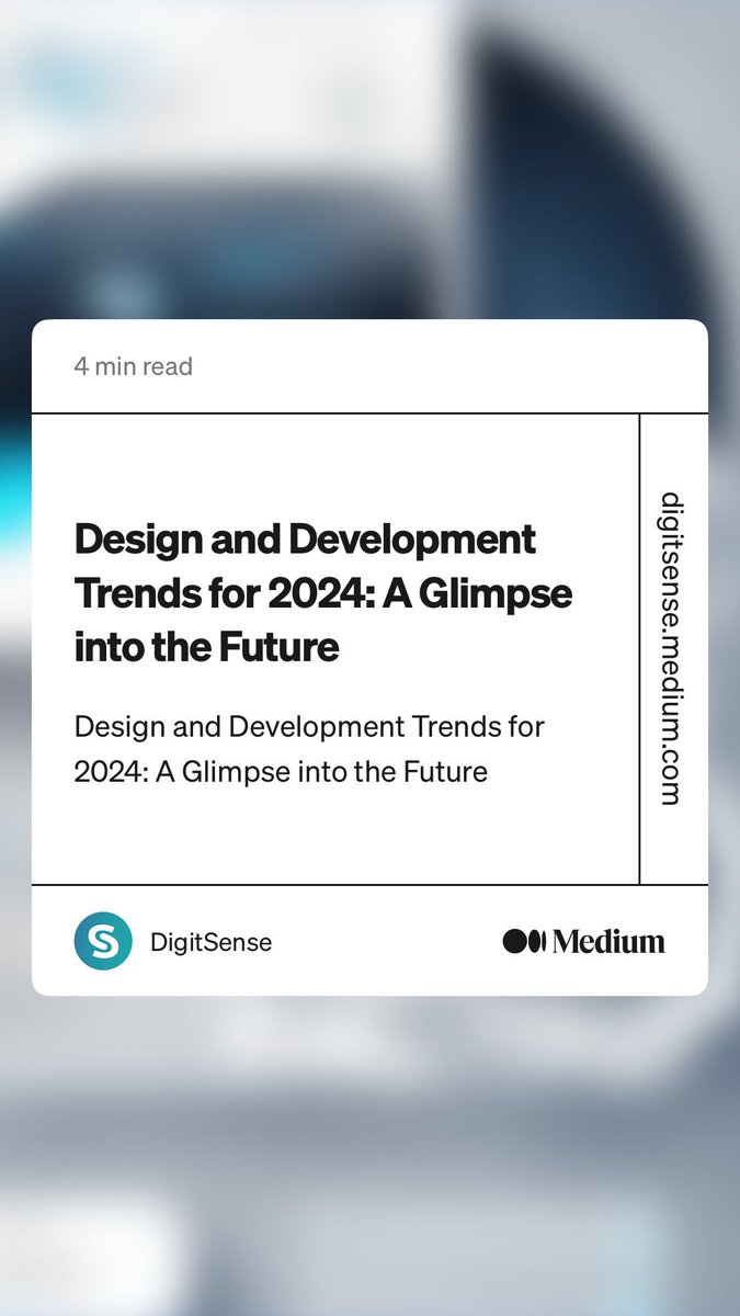 Digit_Sense's tweet image. Don’t fall behind the software and tools.🤫

Explore the trends shaping digital landscapes in 2024, from immersive experiences to bold design concepts
💡.

Read our full article to get an insight to the top tools of 2024 👇

digitsense.medium.com/design-and-dev…