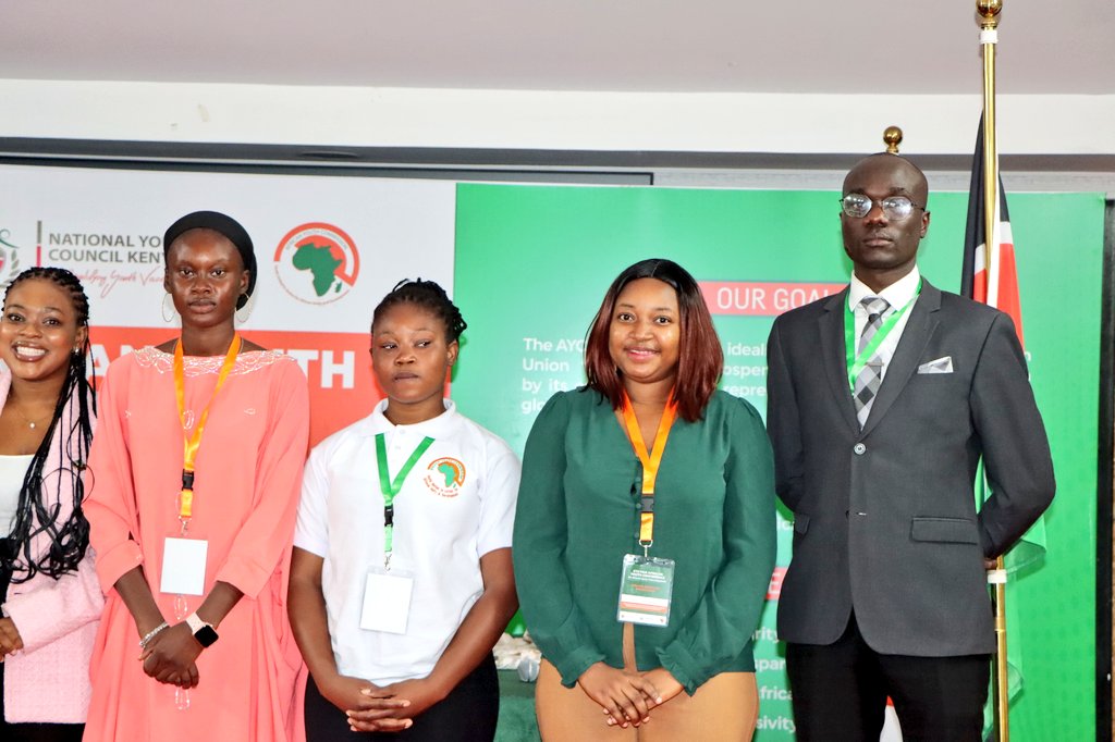 NYC_YouthVoice's tweet photo. @MargaretKiogora @AYCommission @SDY_Ke @nimomaureen1 @NataliMukundane @kantai_ole @johnrithaa @PYU_UPJ @honsophynekoye @amayi_baraka Congratulations to the 10 newly elected members of the Executive Council of @AYCommission, led by the new chairperson, Ms. Marubini Muswende, who replaces the outgoing Chairperson, Ms. @NataliMukundane. 
#4PYC24
#AYCGA2024 
#NYC_AmplifyYouthVoice https://t.co/paAZQnVDGU