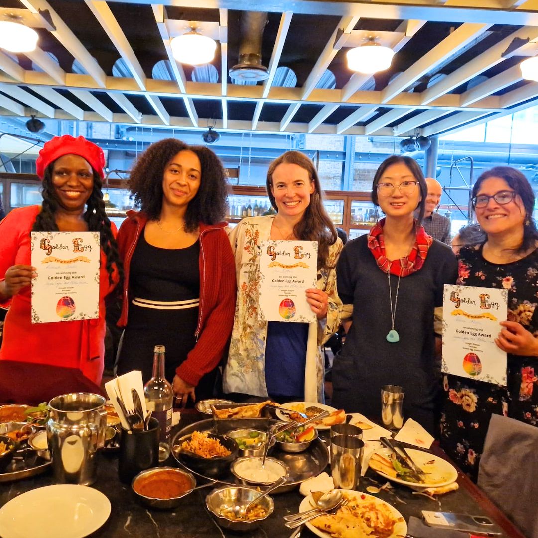 A big thank you to the @TheGEAcademy for inviting me to their wonderful Golden Egg Award and Lunch Presentation.Lovely to meet the GEA team, @AdotOkonkwo & @jocollinseditor other award winners @tarabutton & @AshPrinceWriter, & judges @gyamfia_o & @AnnSeiLin1 too. #gratitude❤️🥳