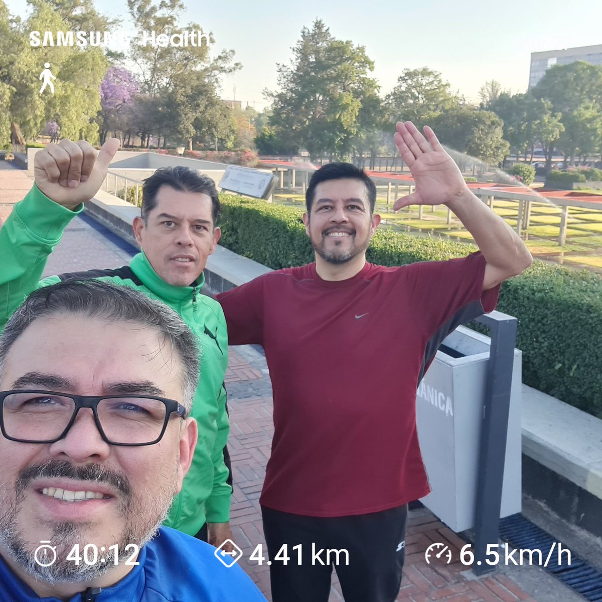 What a nice running today with my brother from other mother <a href="/HectorEnriSan/">Hector Enriquez</a> &amp; Ángel, God bless you guys!