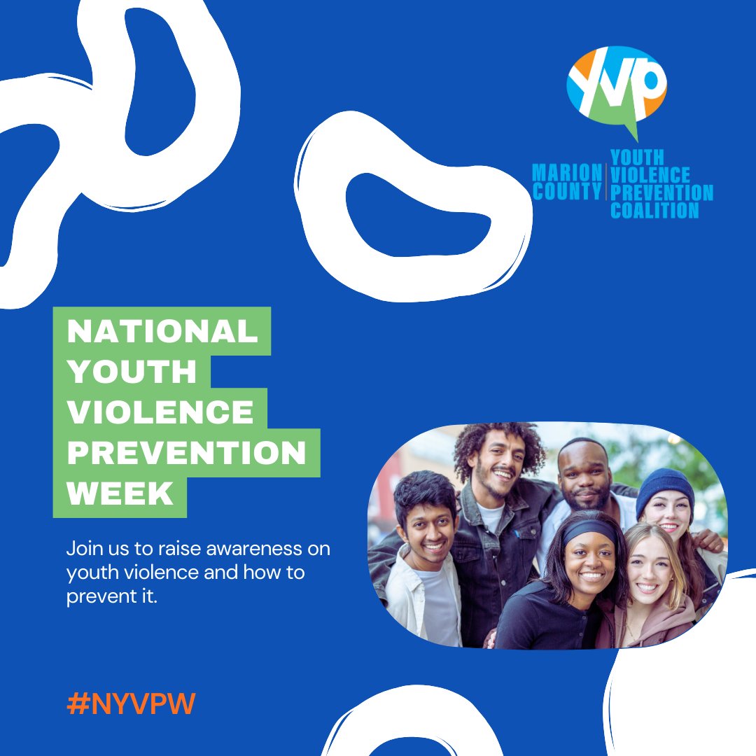 📢 Join us for National Youth Violence Prevention Week   (April 22-26)! Let's come together to raise awareness and stop youth violence before it starts. #NYVPW #PreventionWorks