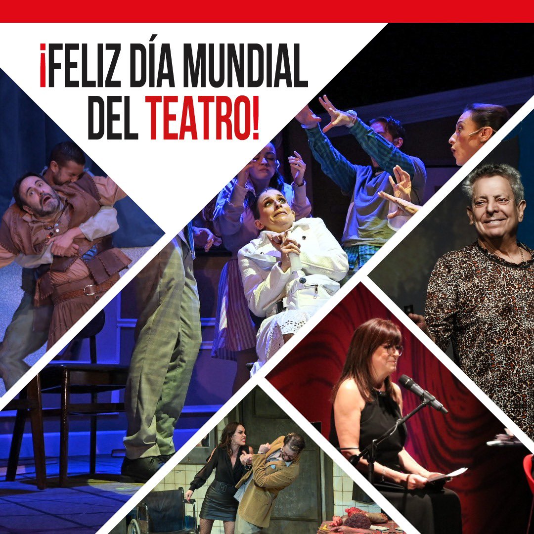 Teatrar, teatrar y teatrar es mi pasión #FelizDíaMundialDelTeatro 🎭