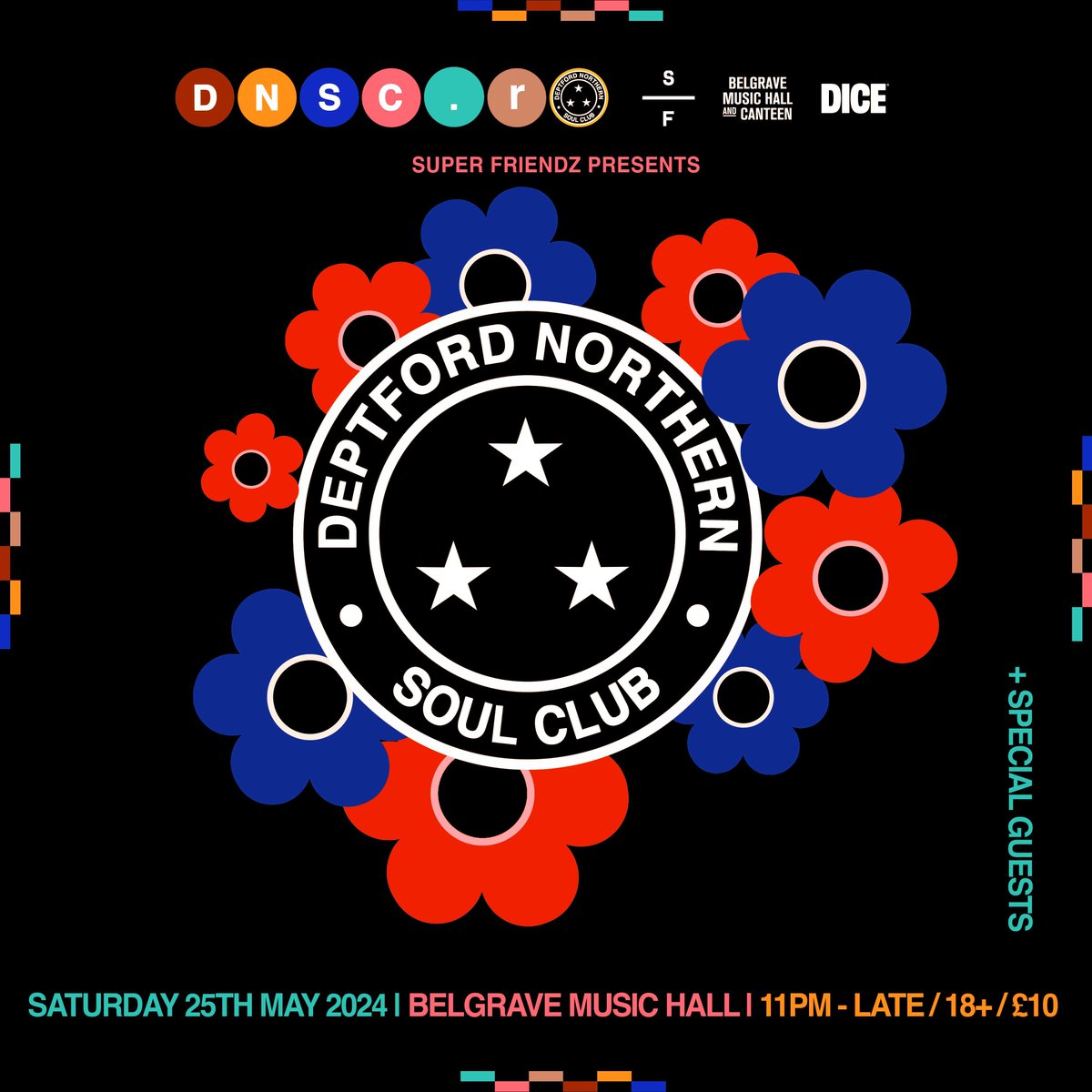 Deptford Northern soul club (@_dnsc_) make their return to The Music Hall May 25th for a night full of dancin'🕺 Special guests TBA! Tickets on sale now, head to DICE to grab yours! buff.ly/4amMs9s